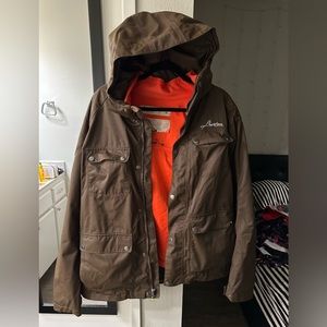 Burton Brown/Orange Adult Snowboarding Jacket
